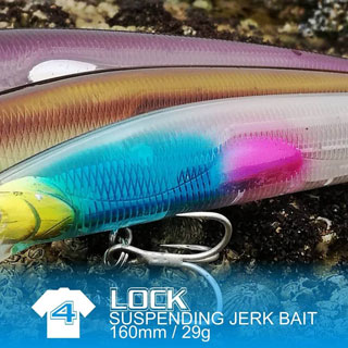 Fish Inc Lock 160mm Suspending Jerk Bait